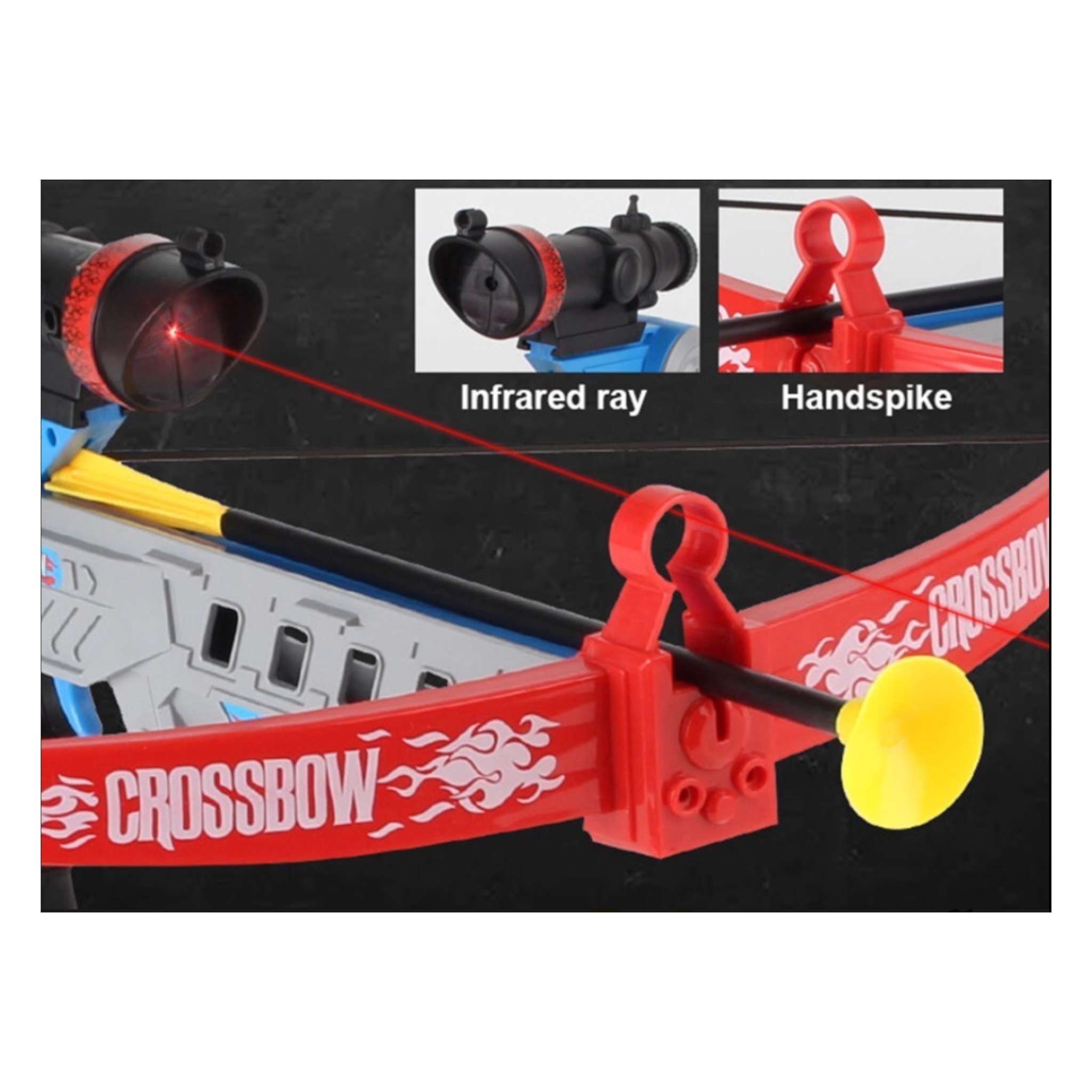 Juego De Arco Y Flecha Ballesta Con Laser Juguete