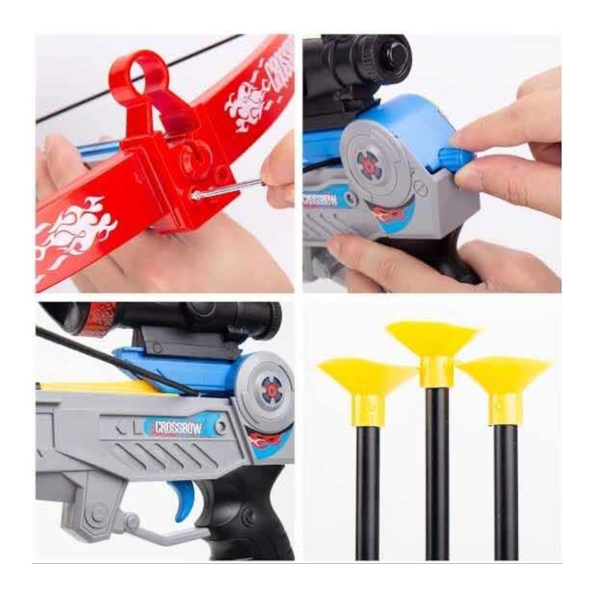 Juego De Arco Y Flecha Ballesta Con Laser Juguete