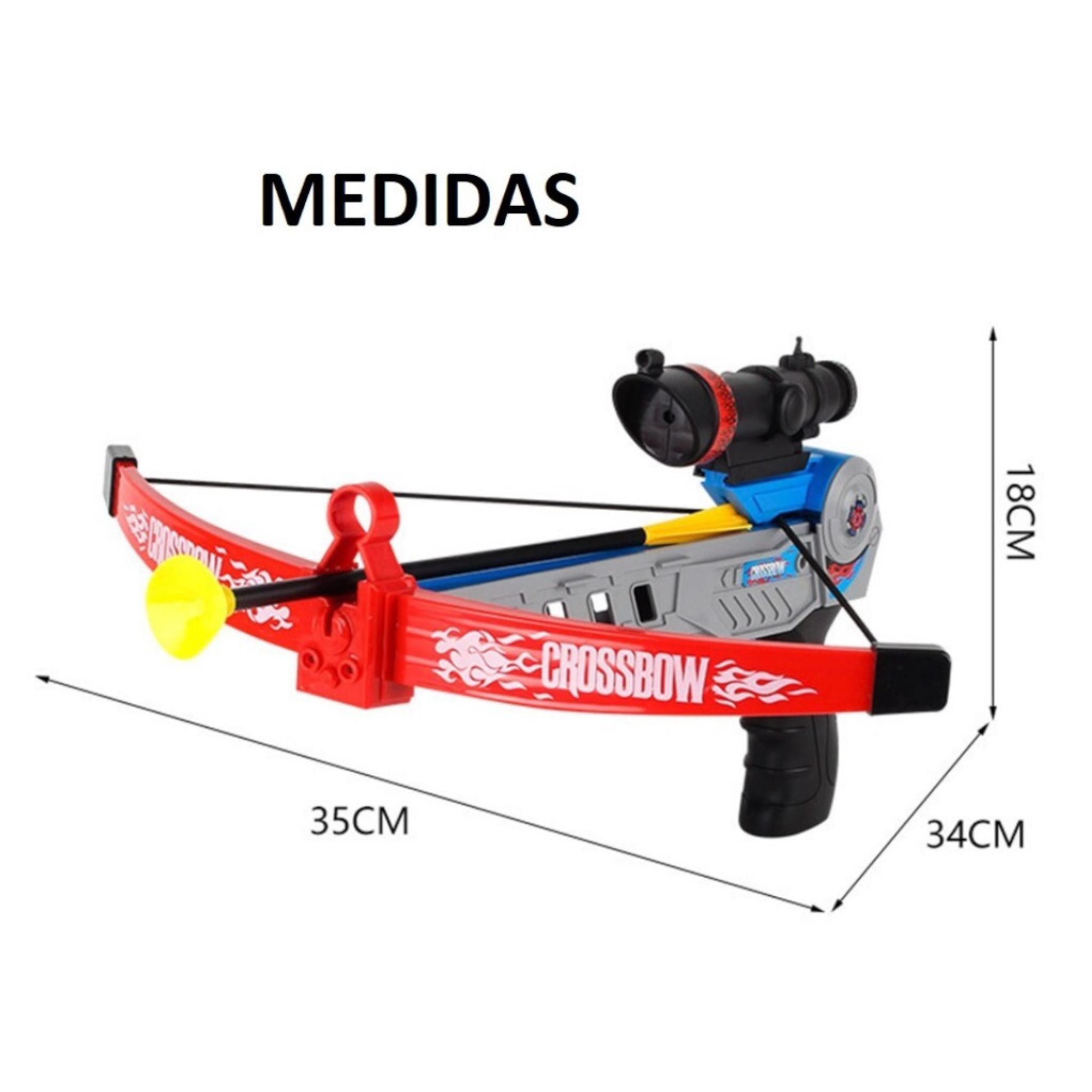 Juego De Arco Y Flecha Ballesta Con Laser Juguete