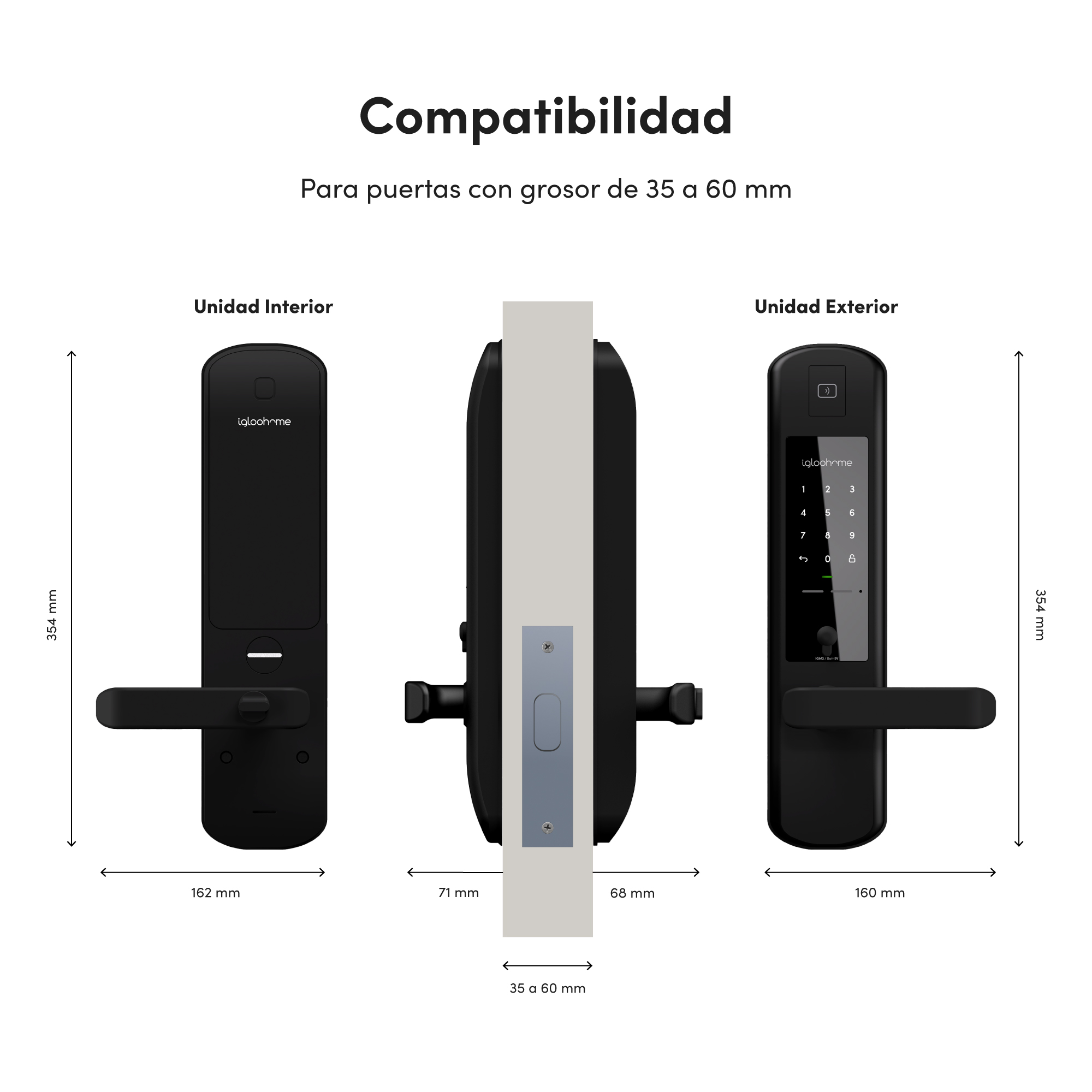 Cerradura Inteligente igloohome Mortise 2 - Ideal para Airbnb