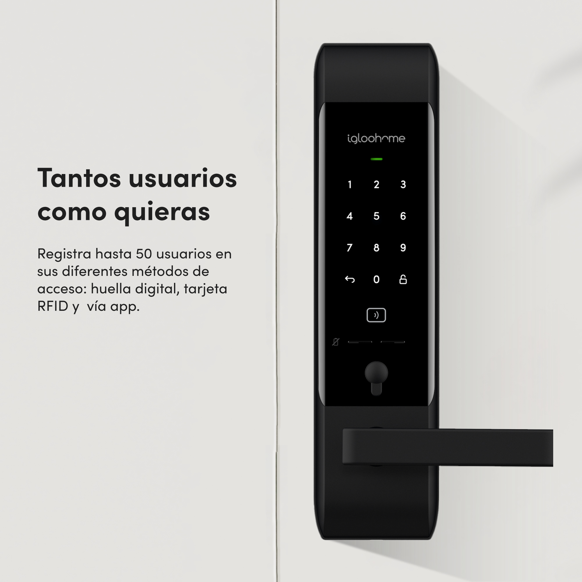 Cerradura Digital igloohome Smart con Manija - Para tu hogar o Airbnb
