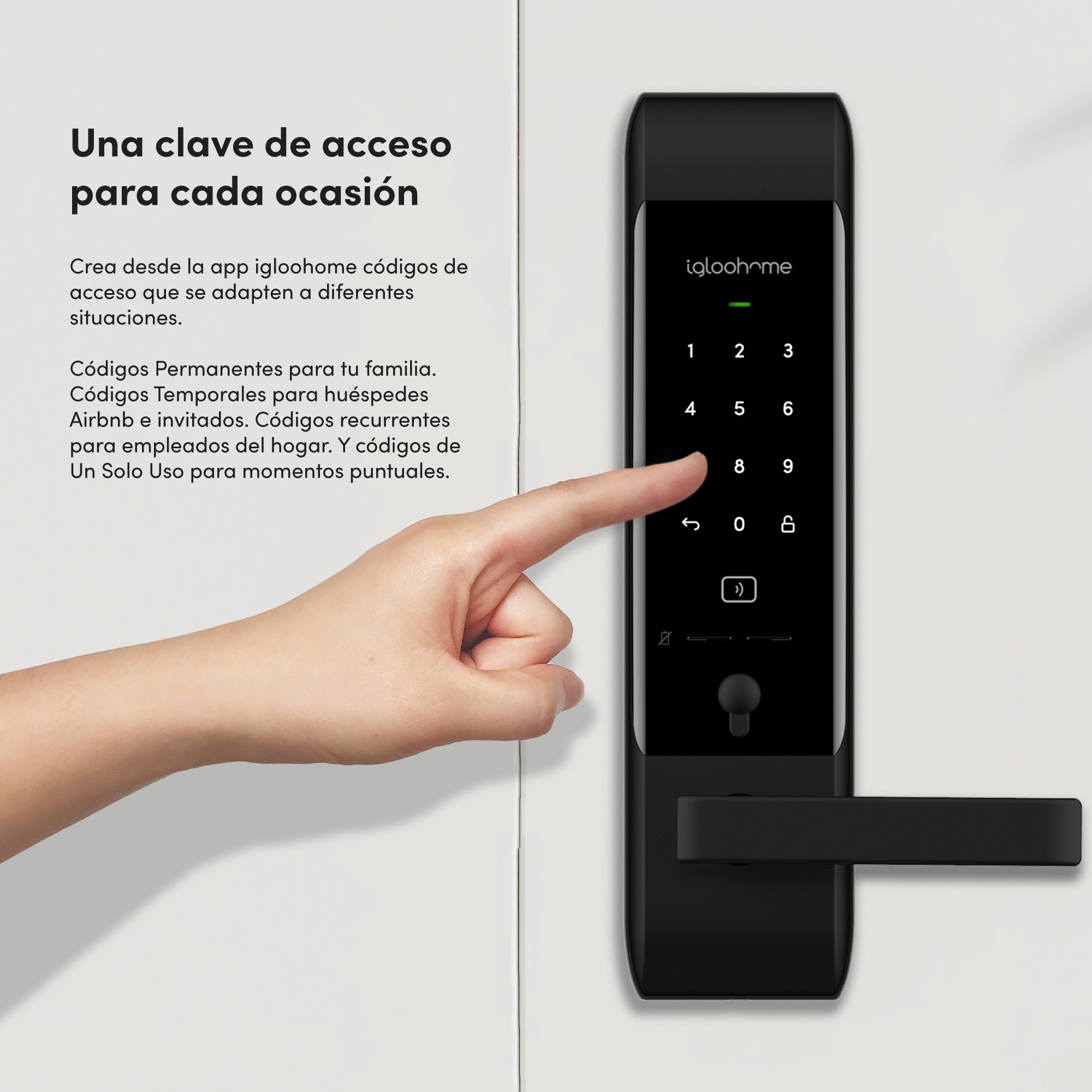Cerradura Digital igloohome Smart con Manija - Para tu hogar o Airbnb