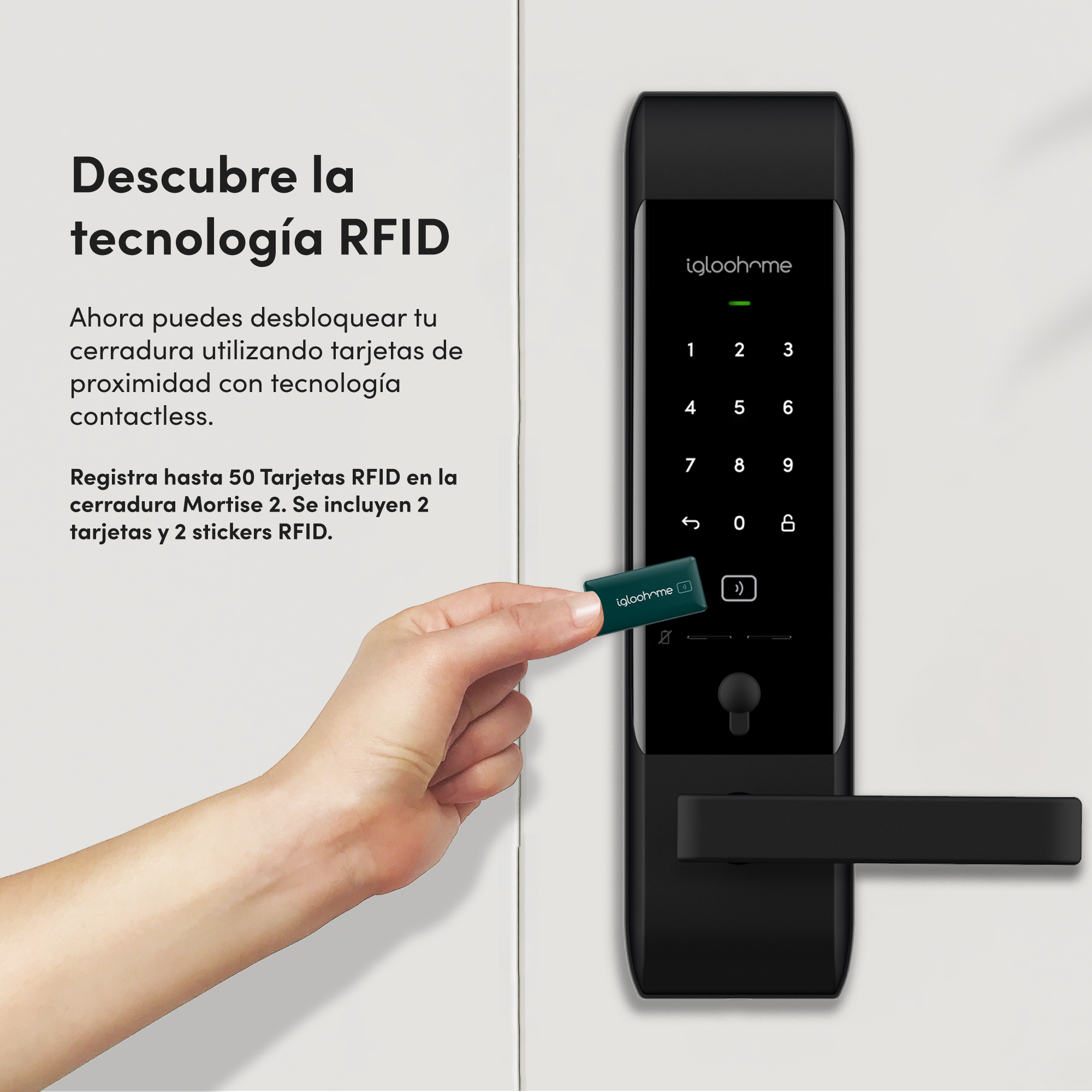 Cerradura Digital igloohome Smart con Manija - Para tu hogar o Airbnb