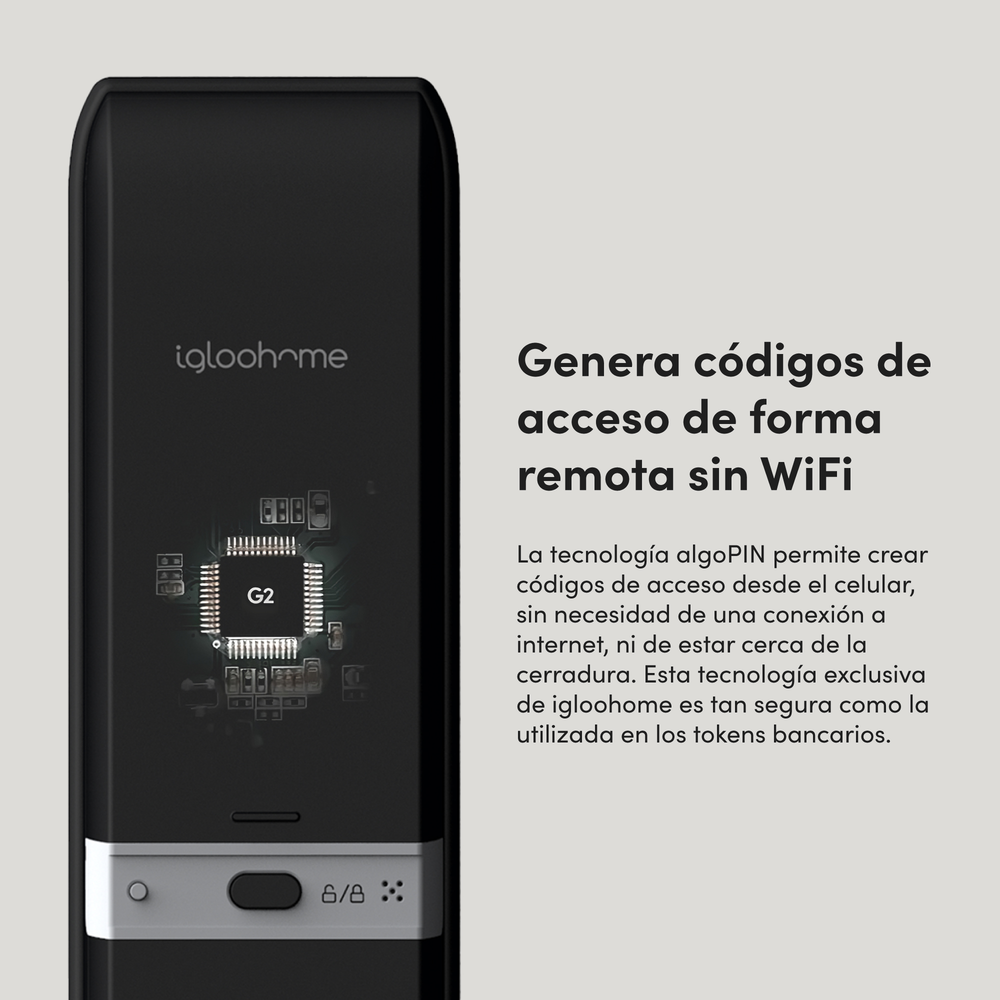 Cerradura Digital igloohome Smart con Manija - Para tu hogar o Airbnb
