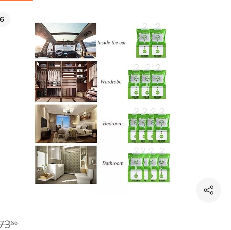 Bolsas Deshumidificadora Antimoho Absorve Humedad Closet 5pz