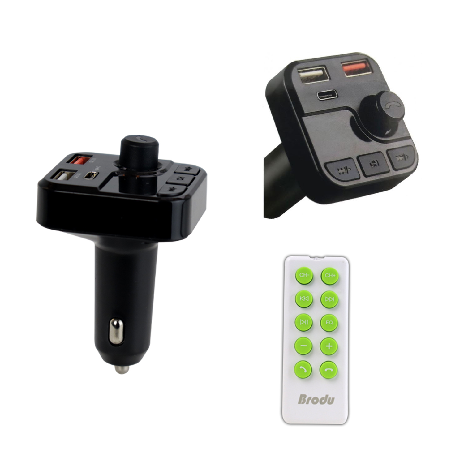 Transmisor Bluetooth / FM para Automóvil Entrada Tipo C FTB-302 - Buytiti