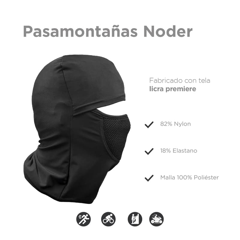Balaclava con Malla Respirable Red Baboon Modelo Noder Pasamontañas para Moto