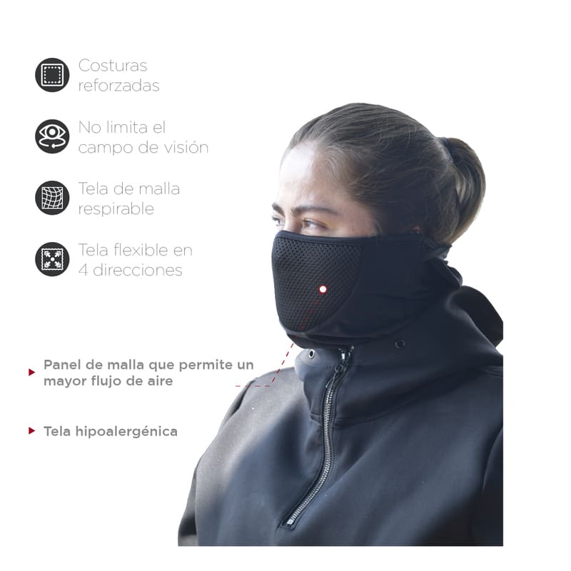Balaclava con Malla Respirable Red Baboon Modelo Noder Pasamontañas para Moto