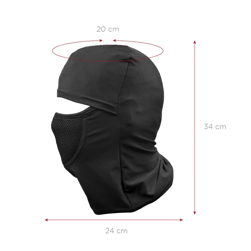 Balaclava con Malla Respirable Red Baboon Modelo Noder Pasamontañas para Moto