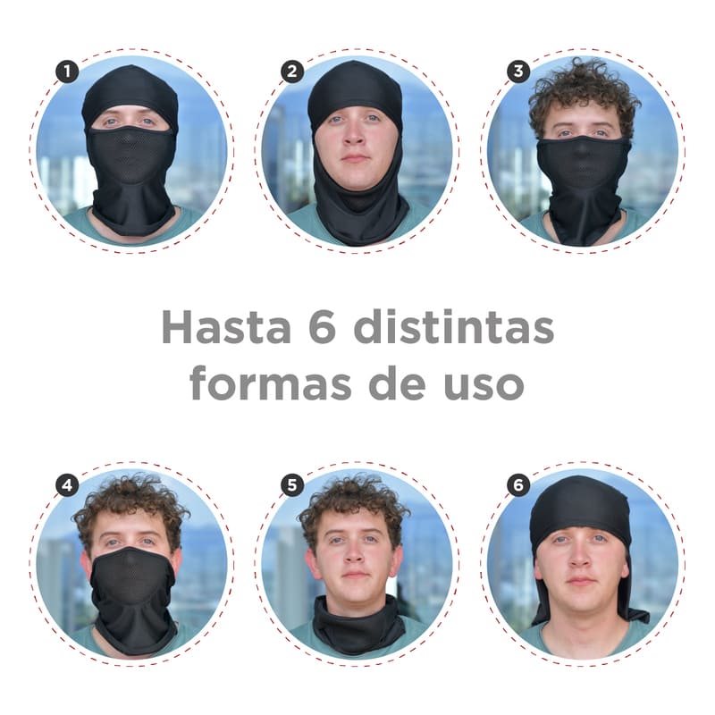 Balaclava con Malla Respirable Red Baboon Modelo Noder Pasamontañas para Moto