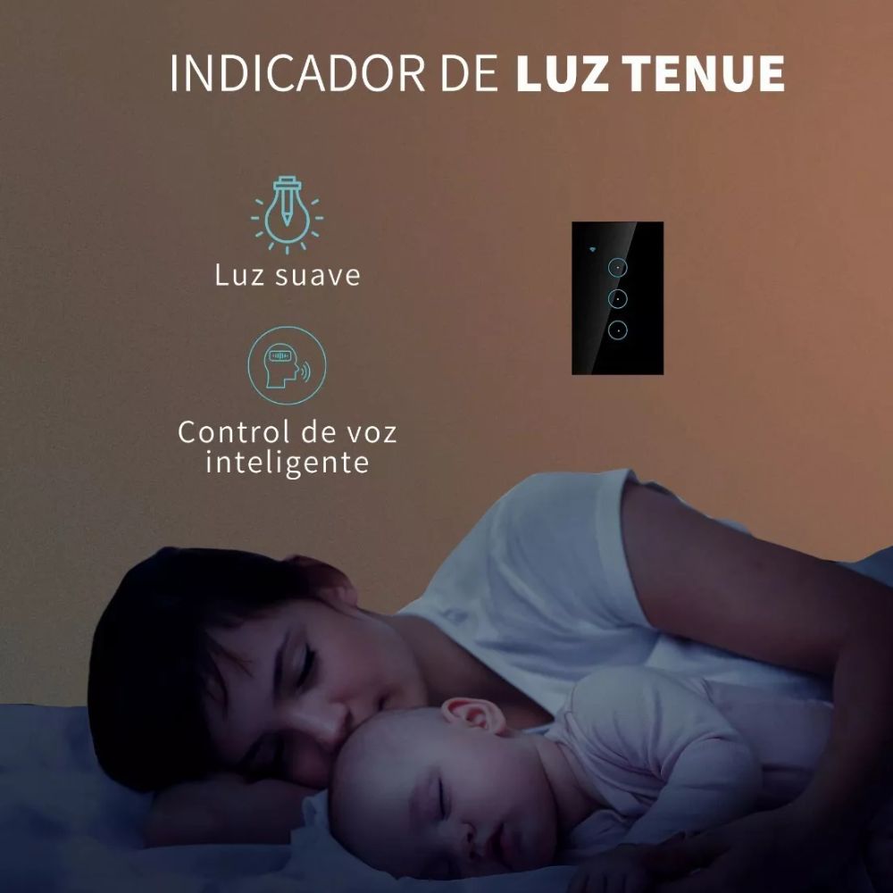 Apagador Inteligente Alexa Interruptor Wifi Contacto Pared 3