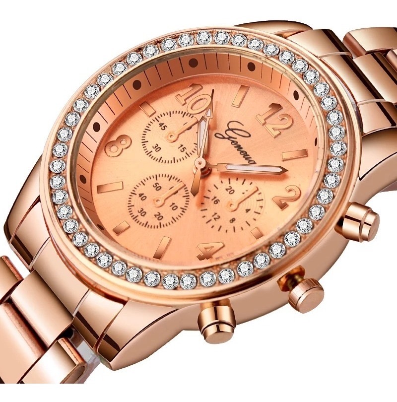 Reloj Dama Diamante Vintage Diseño Elegante Mujer FUNBU