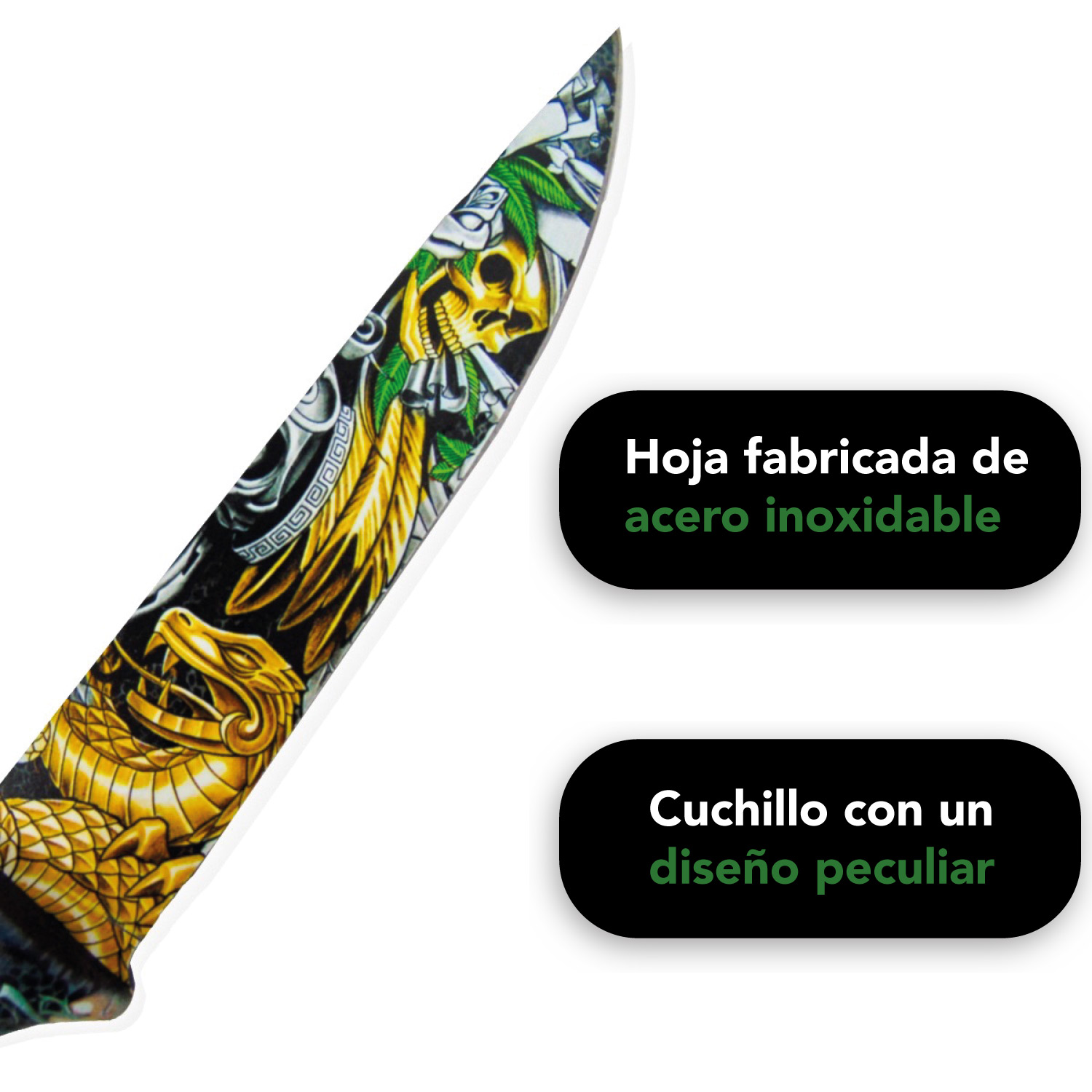 Cuchillo Tactico Supervivencia Acero Inoxidable Militar LionTools Campismo
