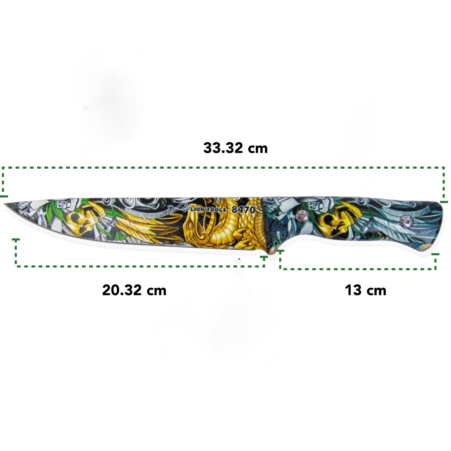 Cuchillo Tactico Supervivencia Acero Inoxidable Militar LionTools Campismo