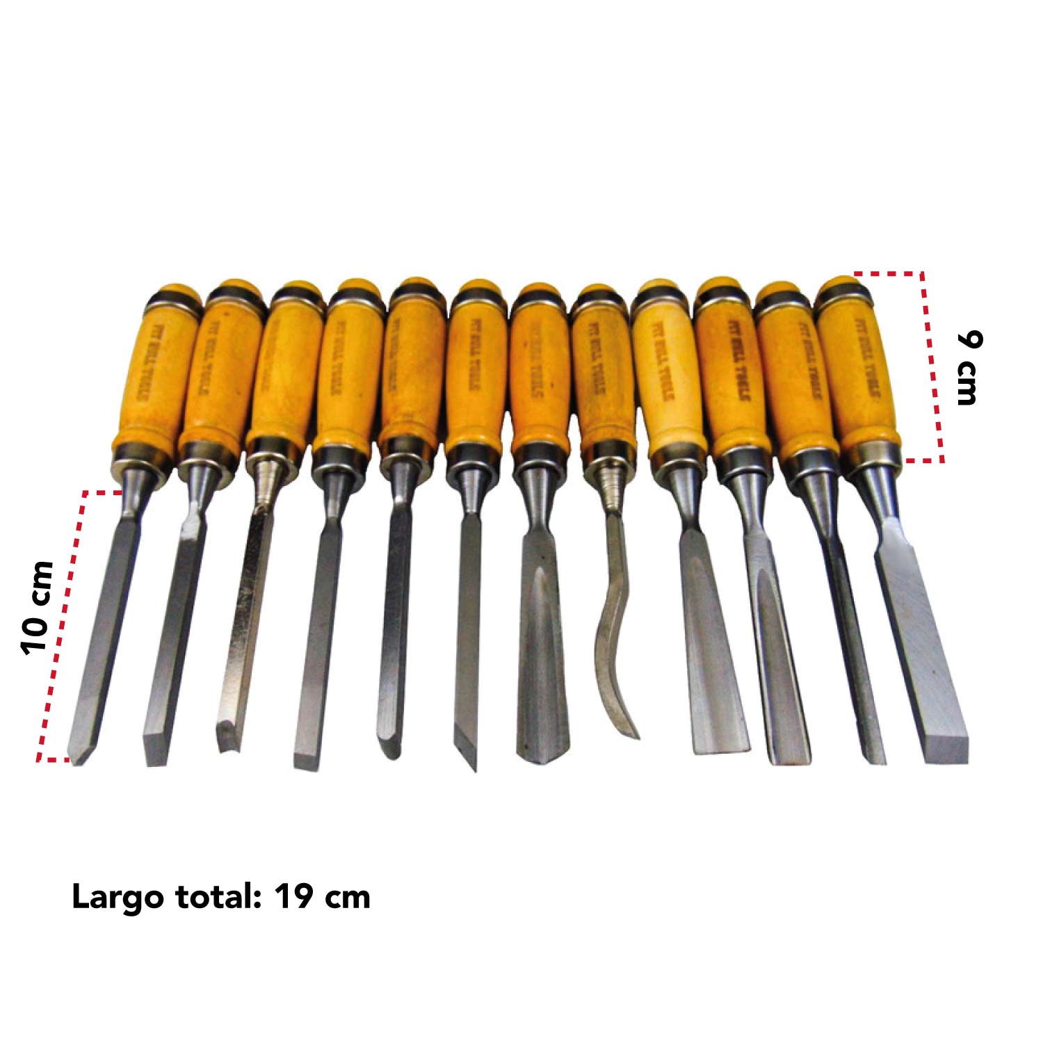 Juego Gurbias 12 Piezas Profesionales Tallado Madera Carpintero Herramienta