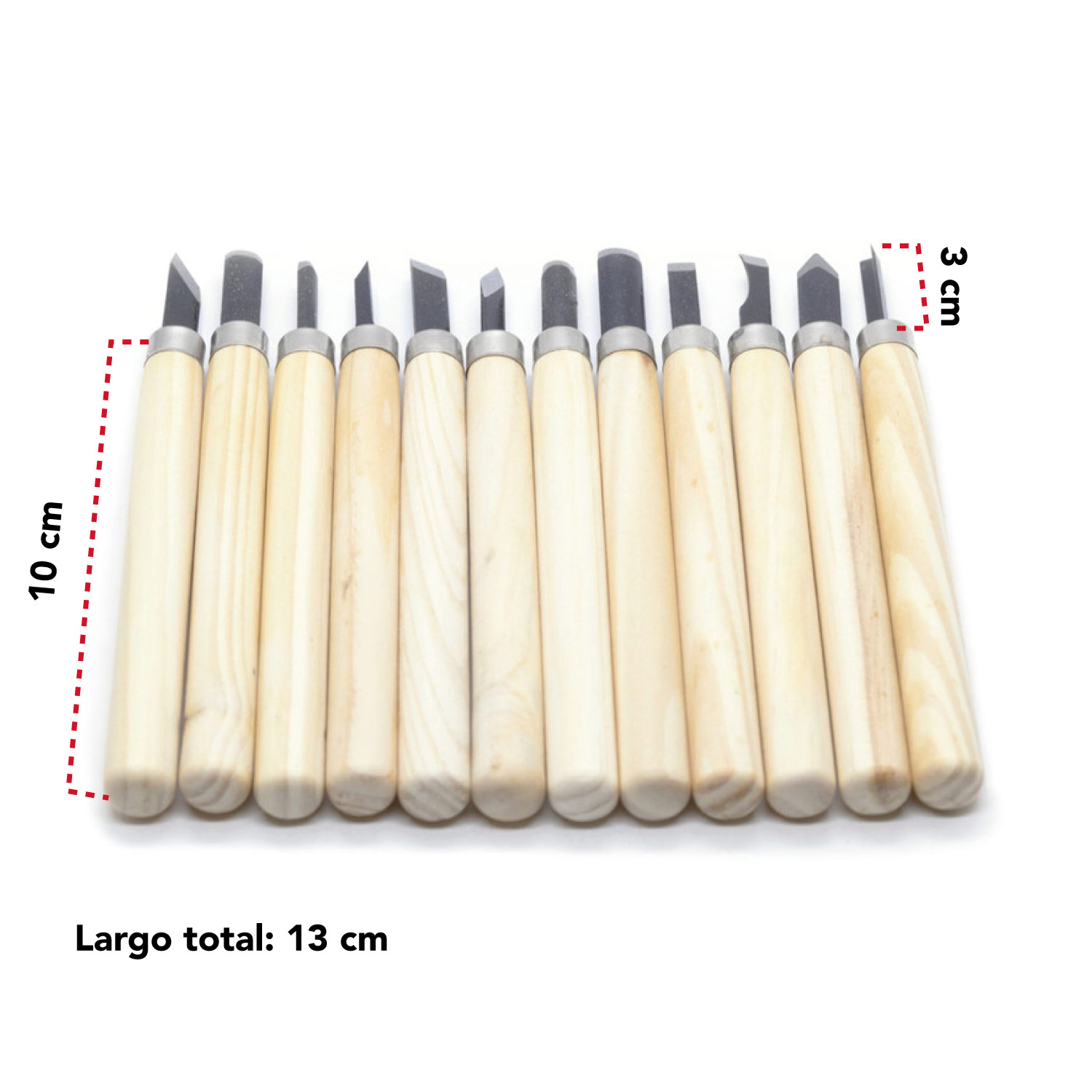 Juego Gurbias 12 Pieza Tallado Madera Carpintero Herramienta