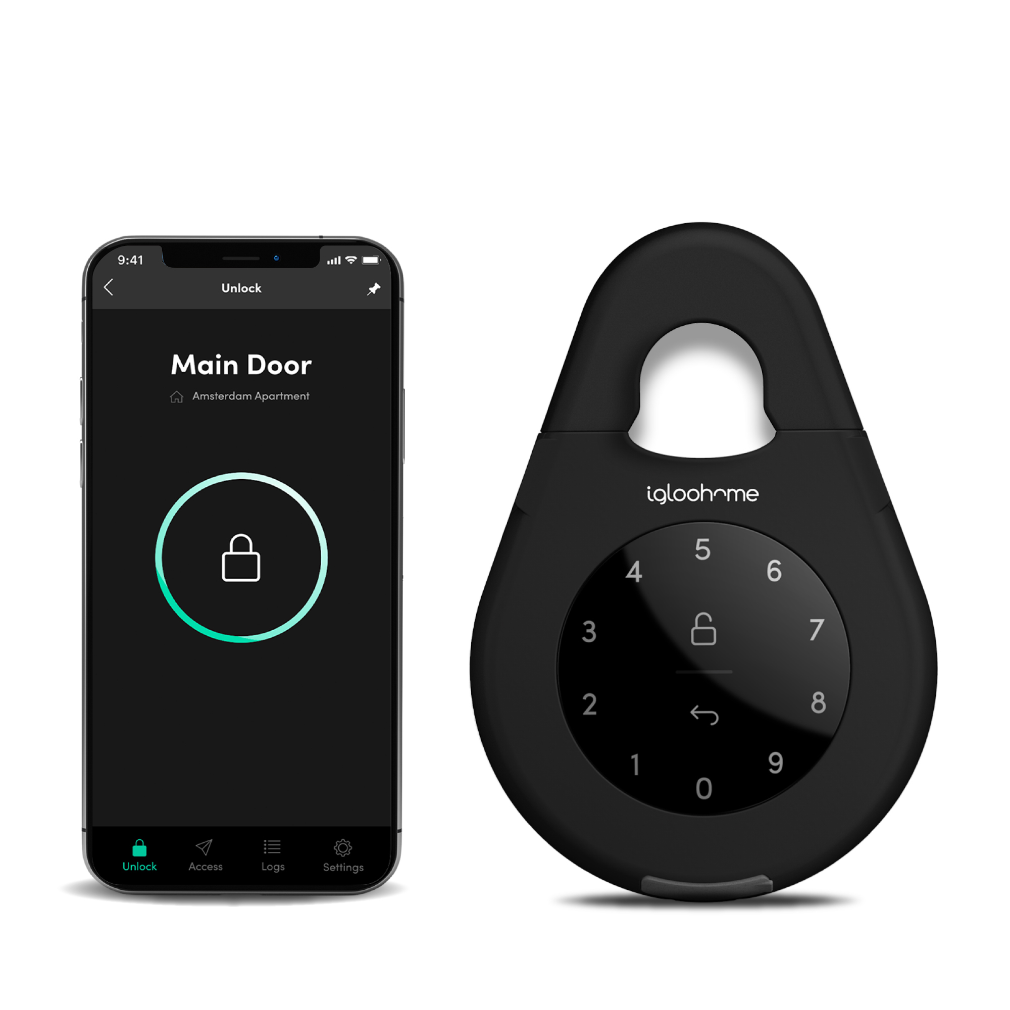 Caja de Llaves Inteligente igloohome. PIN Bluetooth - Ideal para Airbnb