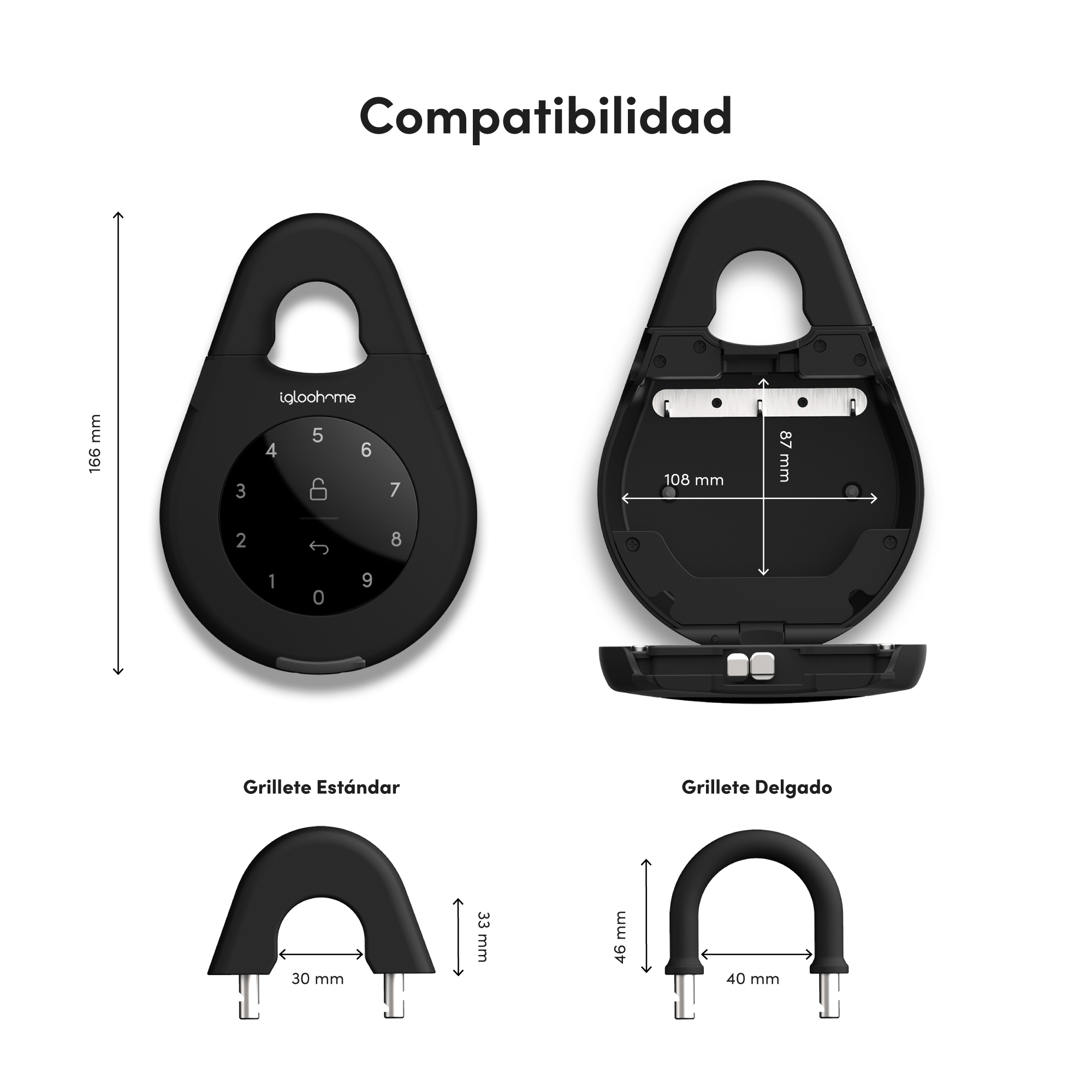 Caja de Llaves Inteligente igloohome. PIN Bluetooth - Ideal para Airbnb