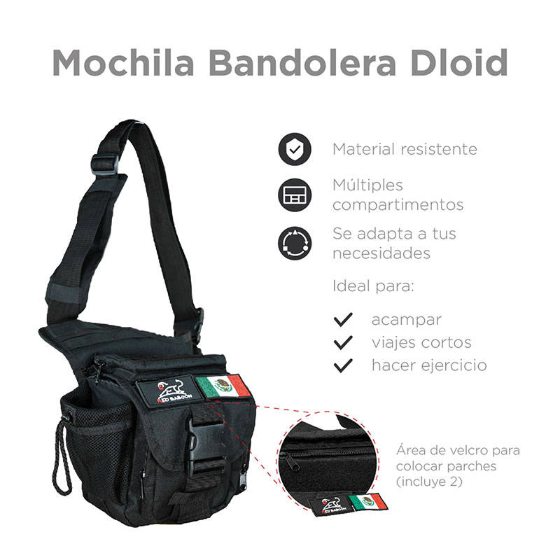 Bandolera Hombre Red Baboon Modelo Dloid  12 Compartimentos Pechera Tactica