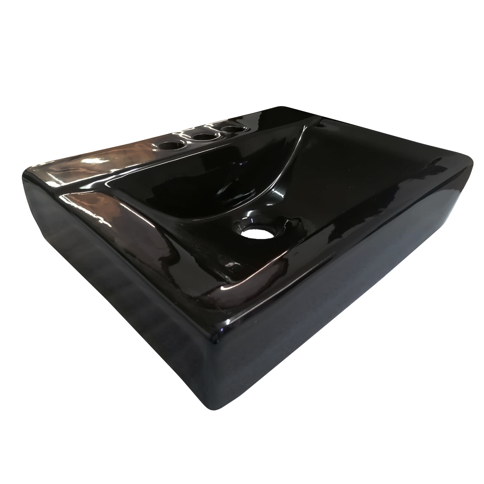 LAVABO LAVAMANOS RECTANGULAR MINI COLOR NEGRO 30X41.5CM