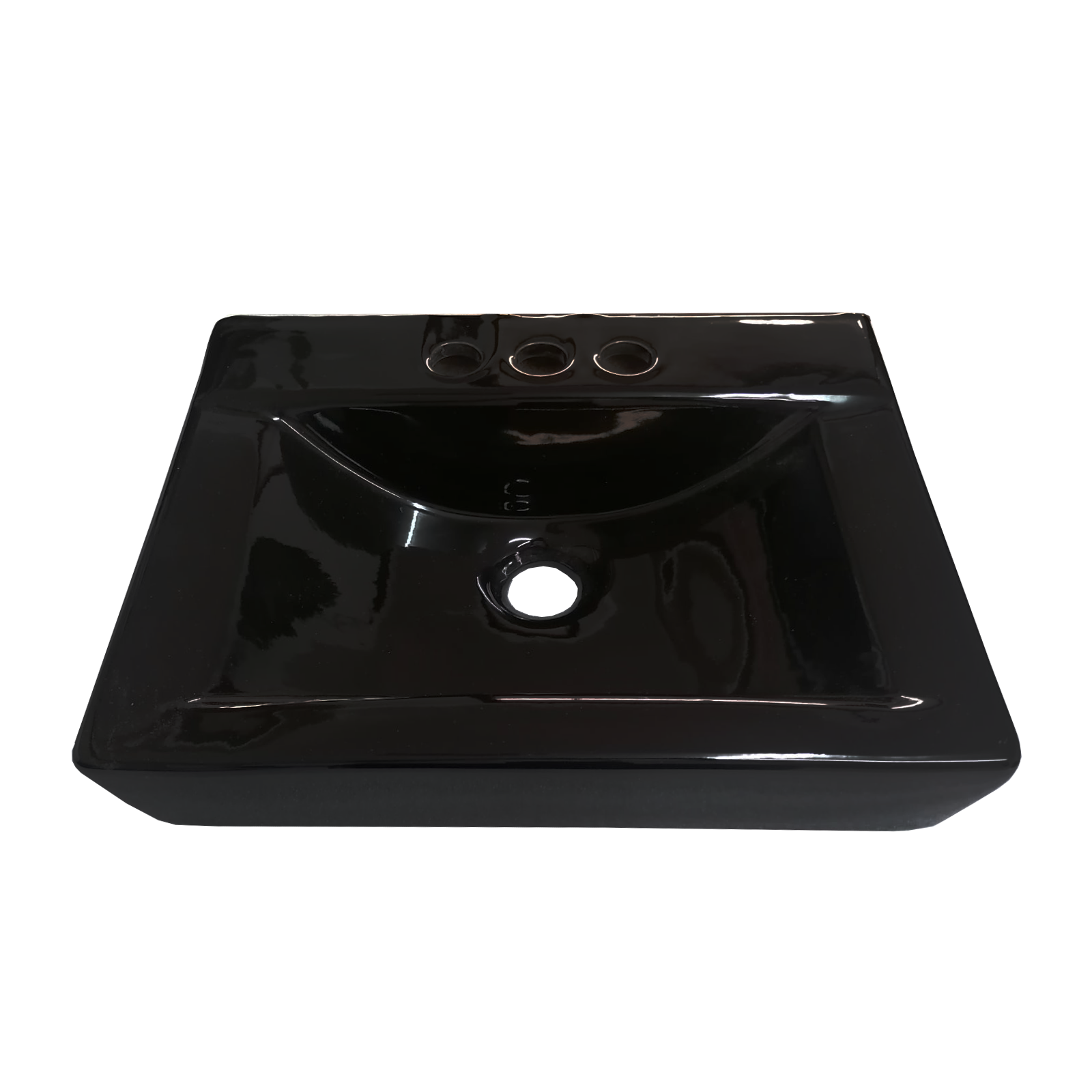 LAVABO LAVAMANOS RECTANGULAR MINI COLOR NEGRO 30X41.5CM