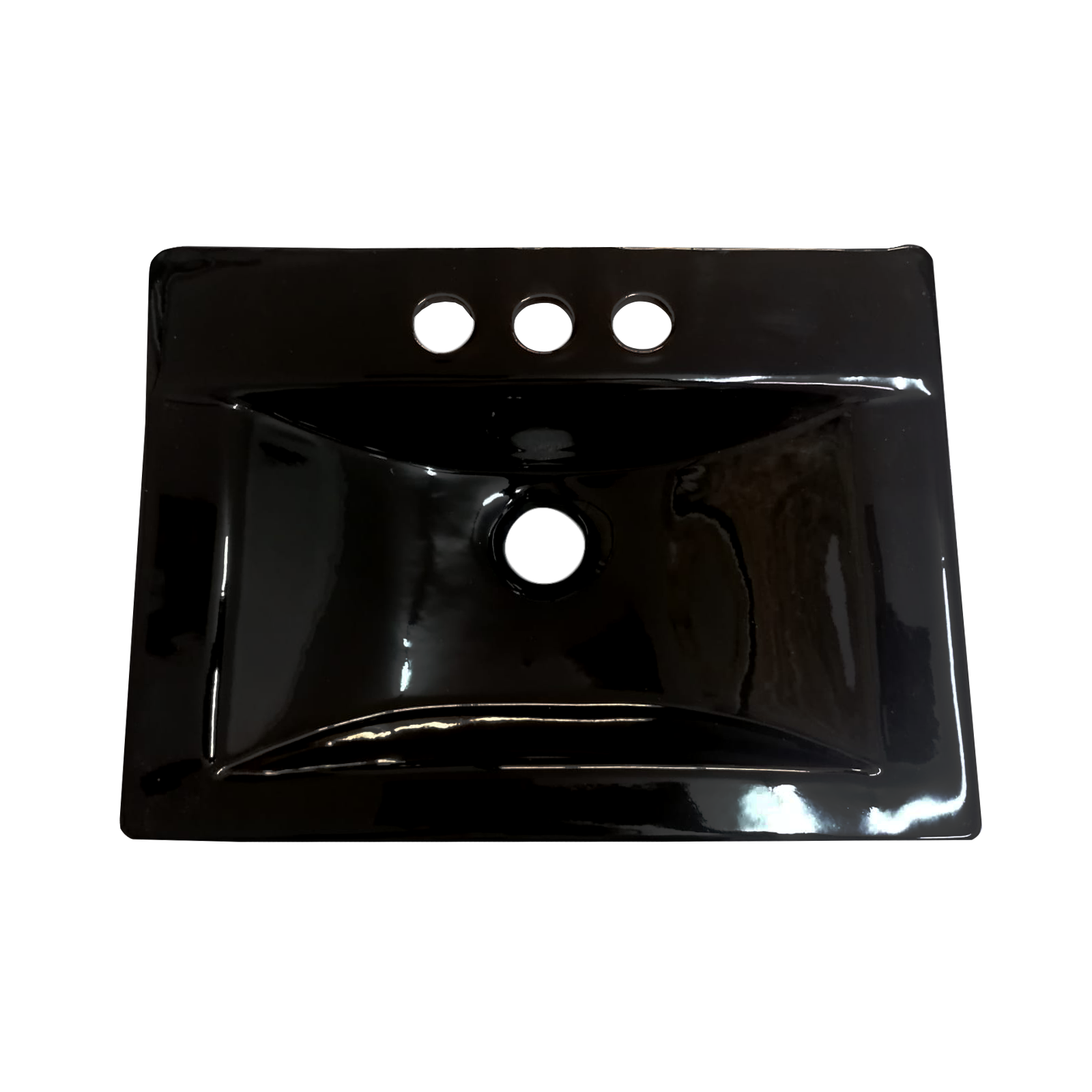 LAVABO LAVAMANOS RECTANGULAR MINI COLOR NEGRO 30X41.5CM