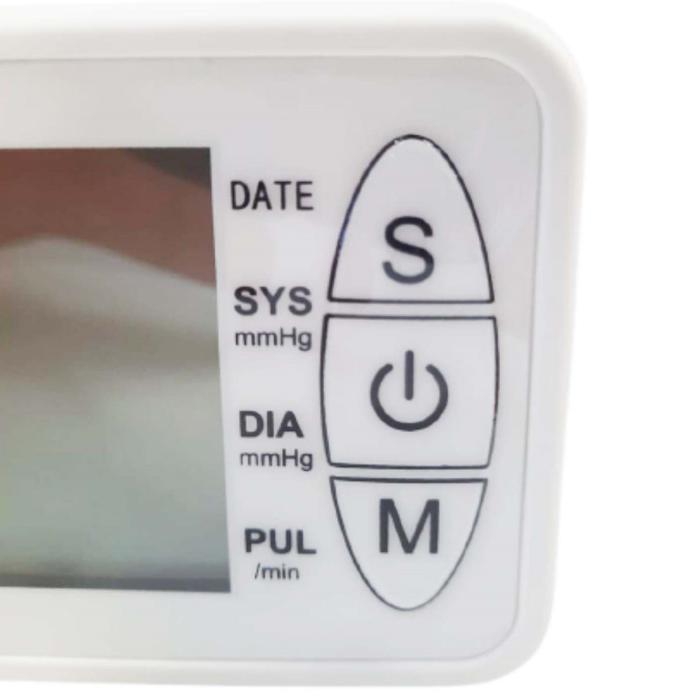 Aparatos para medir la Presión MXPUA-001-27 1Pza Blanco LCD 2 Pilas AA 135 a 195mm Diámetro Muñeca PressuMatic