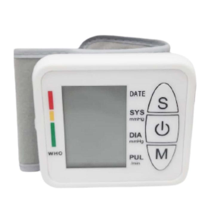 Baumanómetro de mano MXPUA-001-14 1Pza Blanco LCD 2 Pilas AA 135 a 195mm Diámetro Muñeca PressuMatic