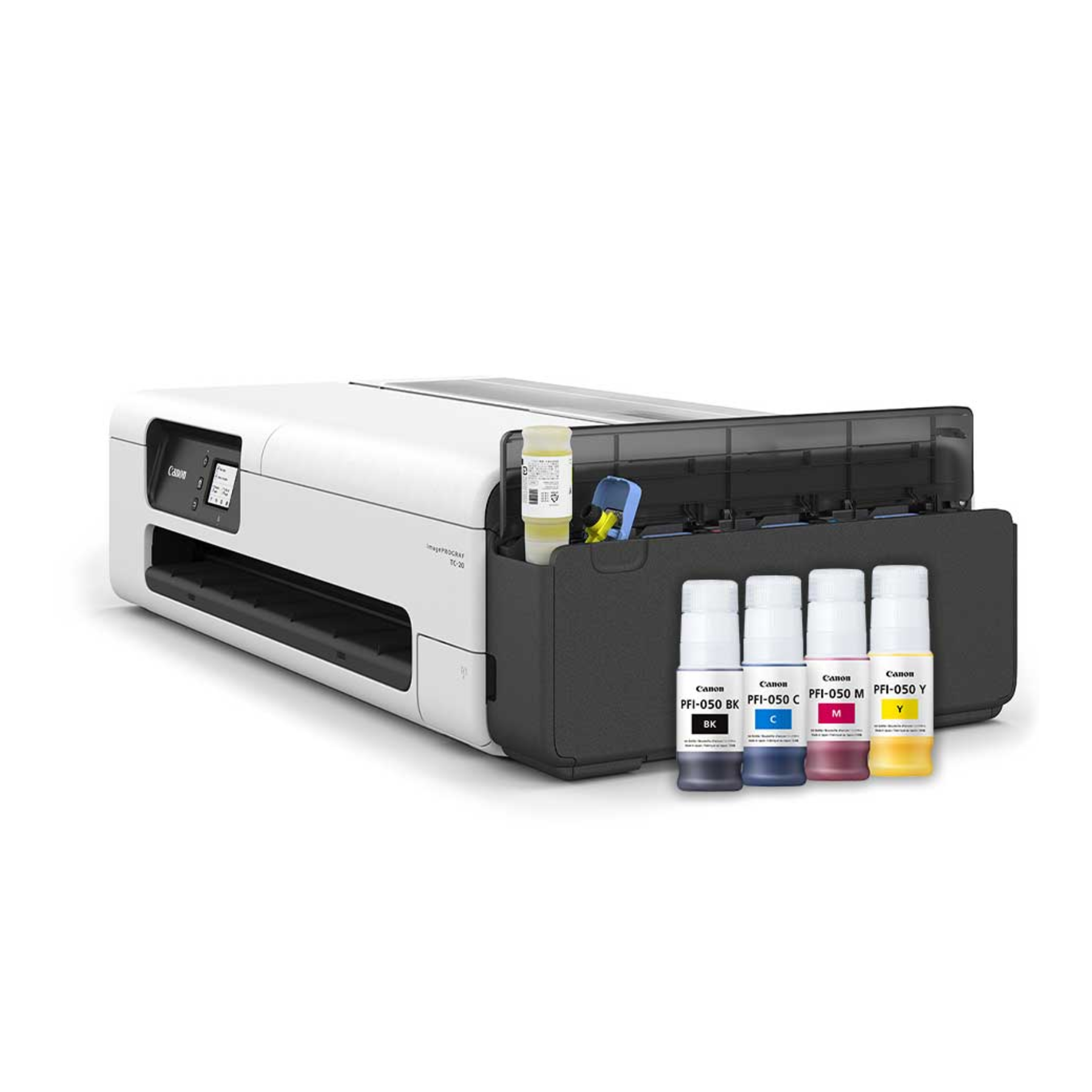 Combo tintas canon pfi-050 c/y/m/bk p/plotter tc20