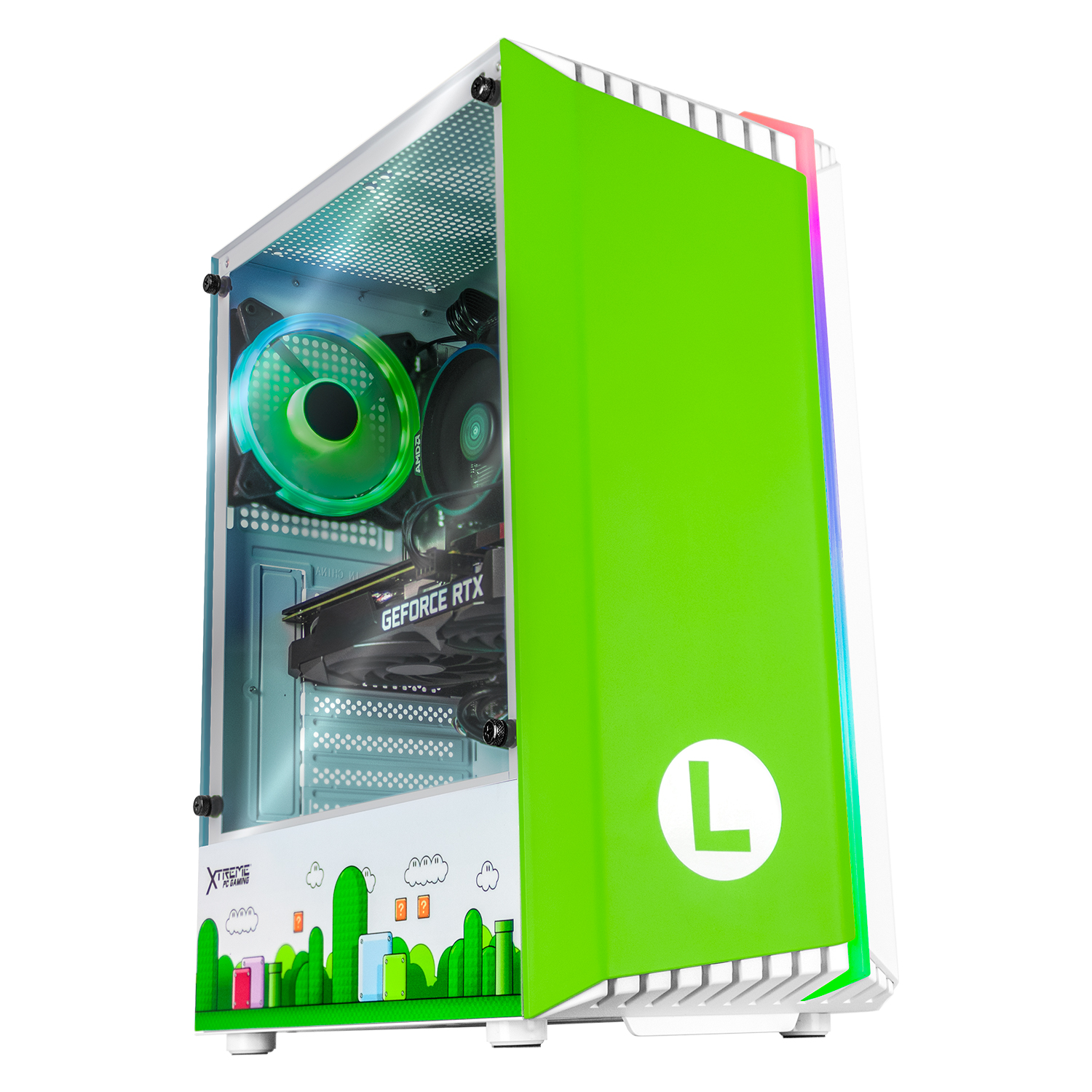 Xtreme PC Gaming Geforce RTX 3050 AMD Ryzen 5 5600X 16GB SSD 1TB WIFI Luigi