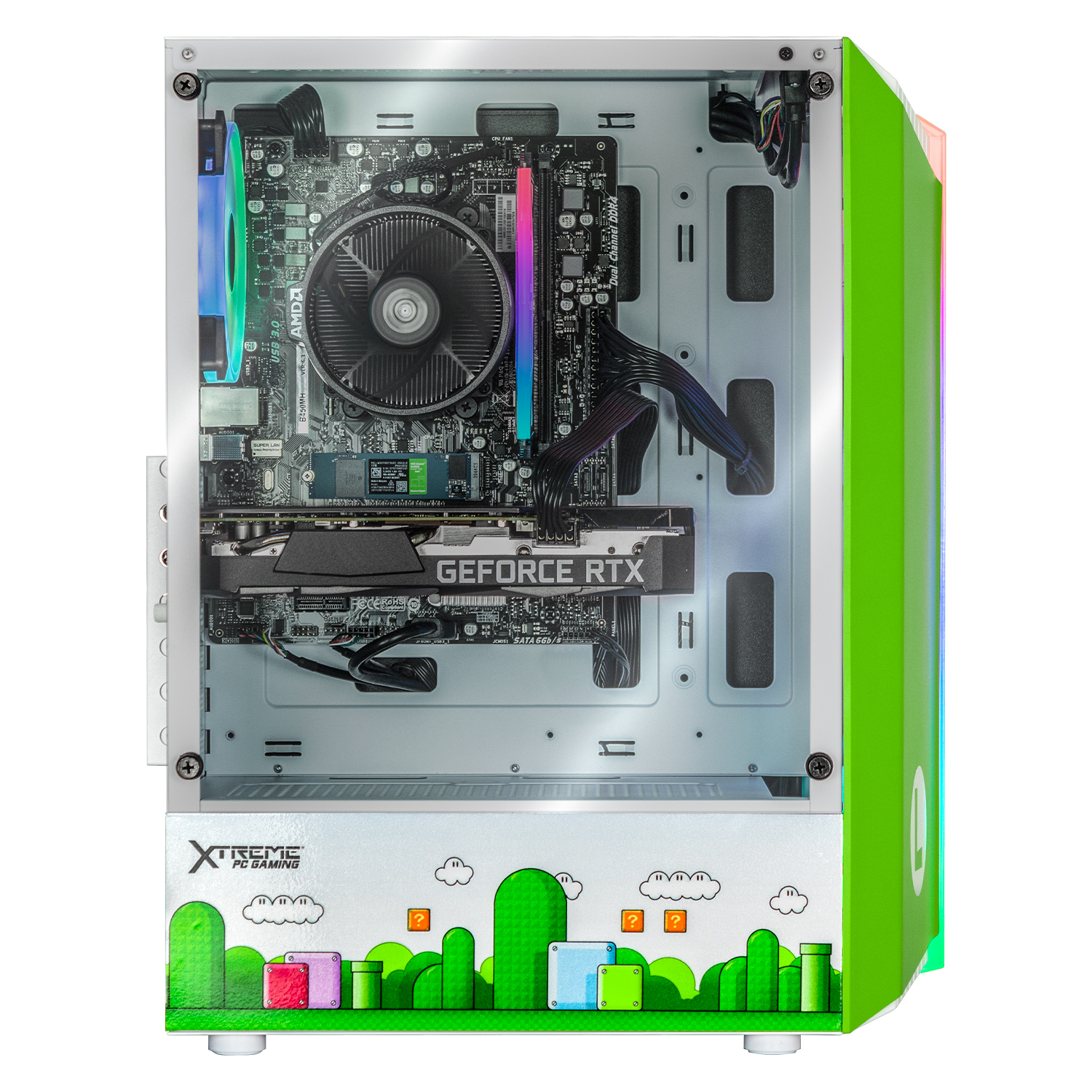 Xtreme PC Gaming Geforce RTX 3050 AMD Ryzen 5 5600X 16GB SSD 1TB WIFI Luigi