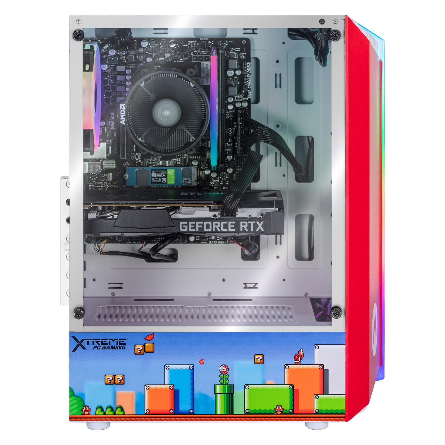 Xtreme PC Gaming Geforce RTX 3050 AMD Ryzen 5 5600X 16GB SSD 1TB WIFI Mario 
