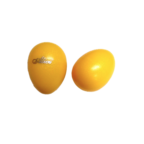 Par de Shakers/Maracas de Huevo Alice Color Amarillo