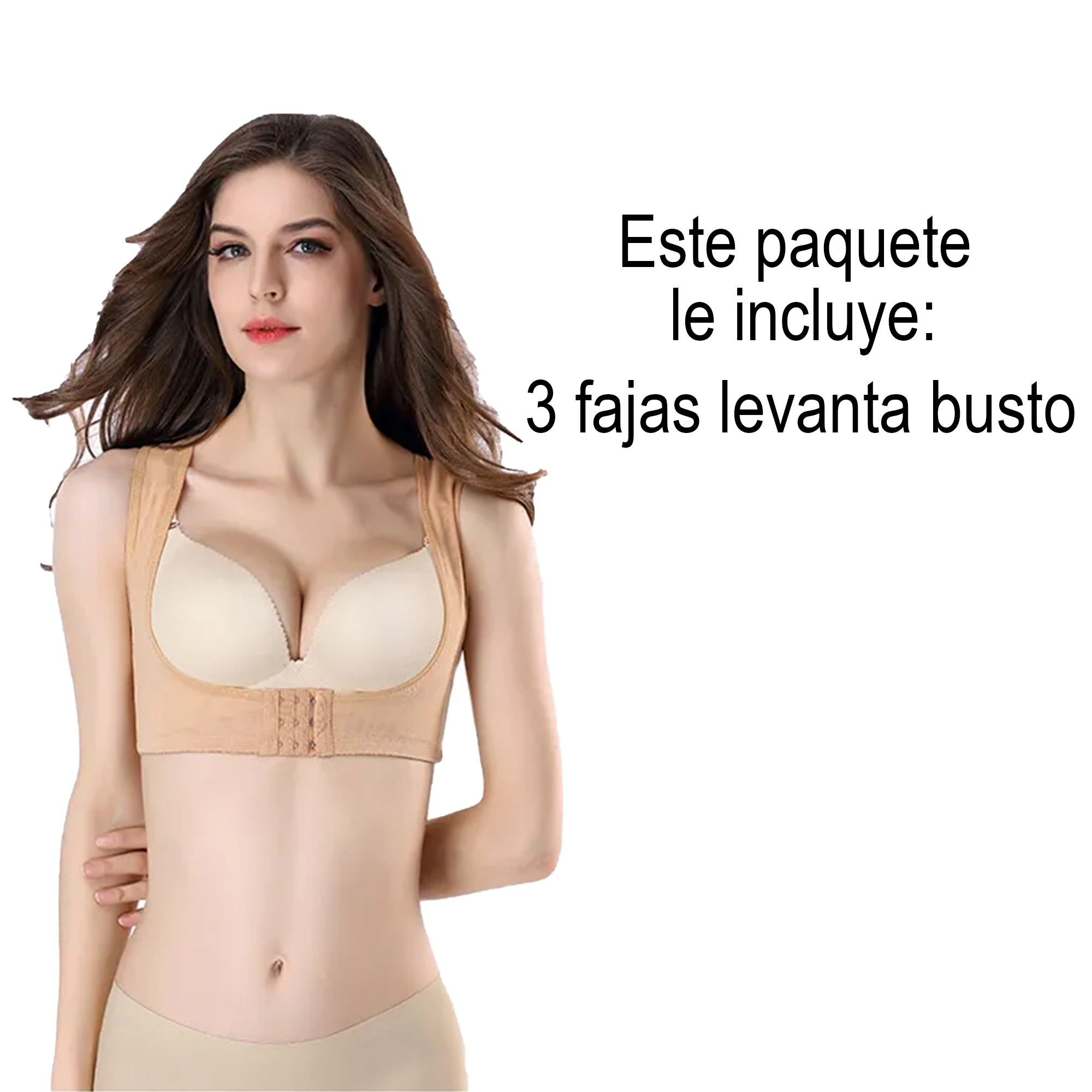 Chaleco Faja Levanta Busto Corrige Postura Ajustable Pwrfit