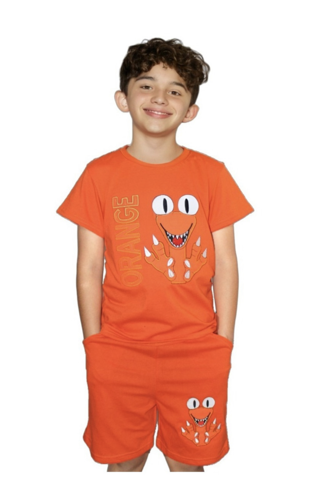 Playera Y Short De Orange RoBlox Rainbow Friends Colores, Talla CH