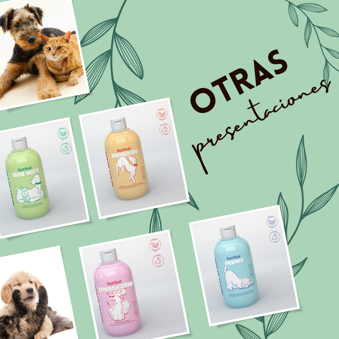 Burbur Shampoo Tea Tree para Perros y Gatos Repelente de 400 ml