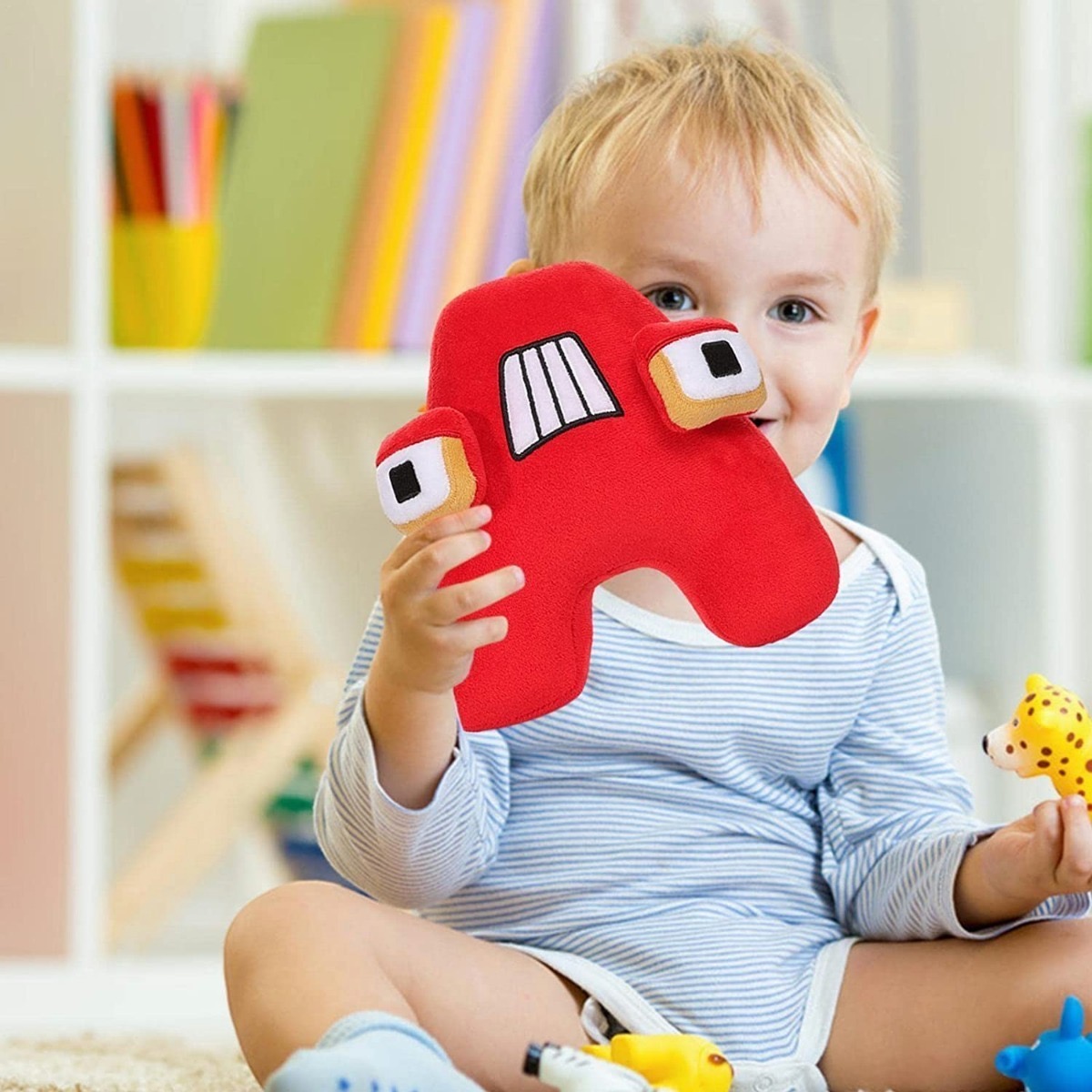 Alfabeto Lore Abc Inglé Juguete De Peluche Muñeca Para Niños FUNBU (letra A)