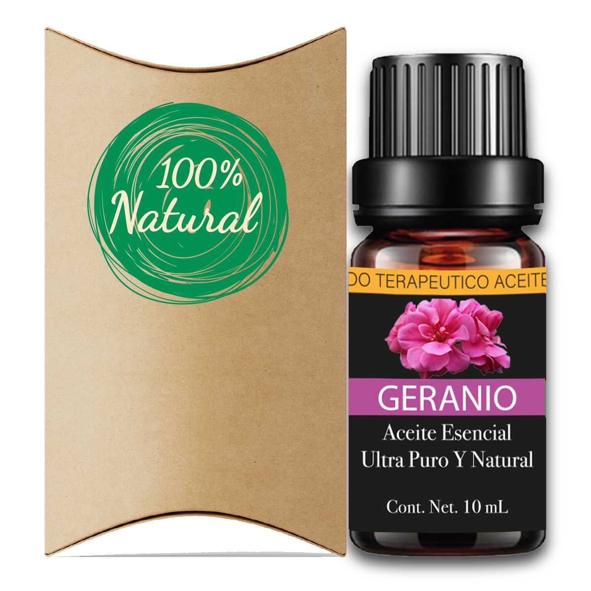 Aceite Esencial Geranio 100% Natural Y Puro Aromaterapia