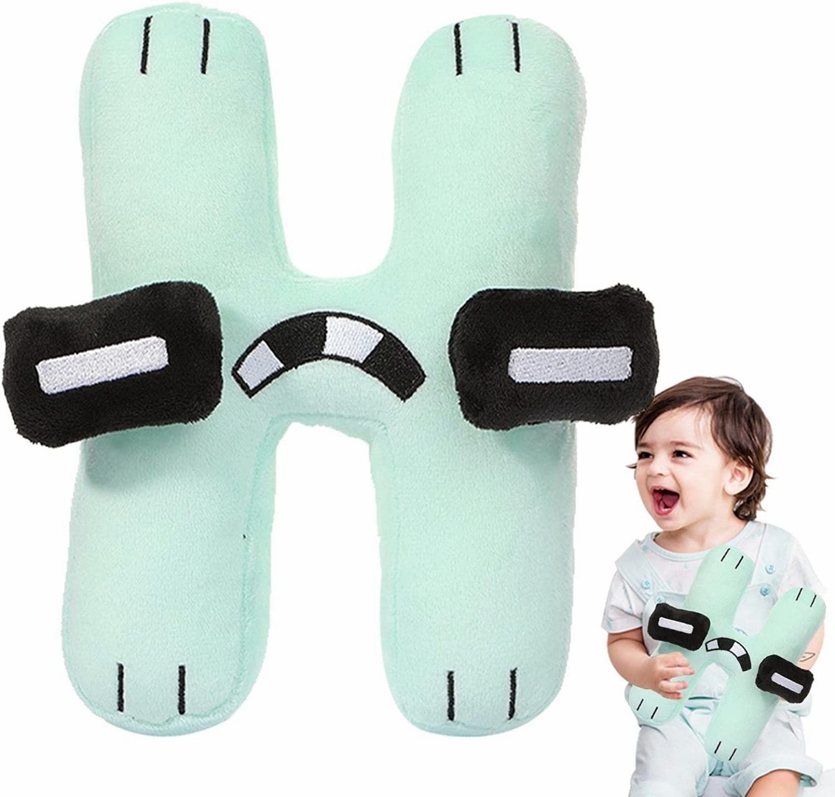 Alfabeto Lore Abc Juguete De Peluche Muñeca Para Niños FUNBU (letra H)