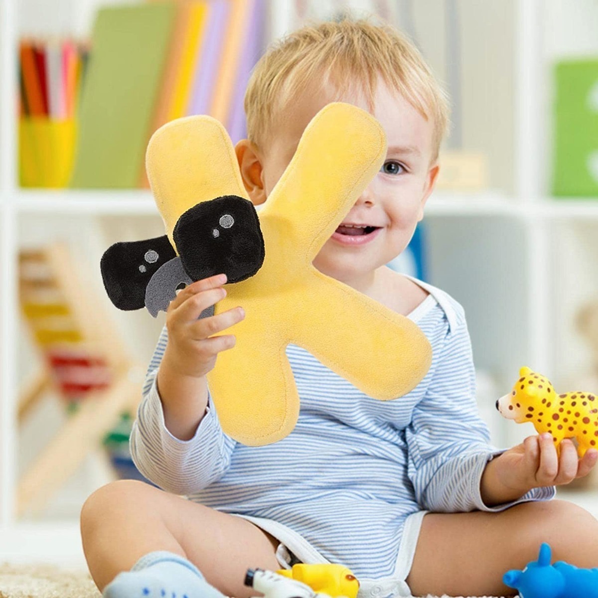 Alfabeto Lore Abc Juguete De Peluche Muñeca Para Niños FUNBU (letra K)