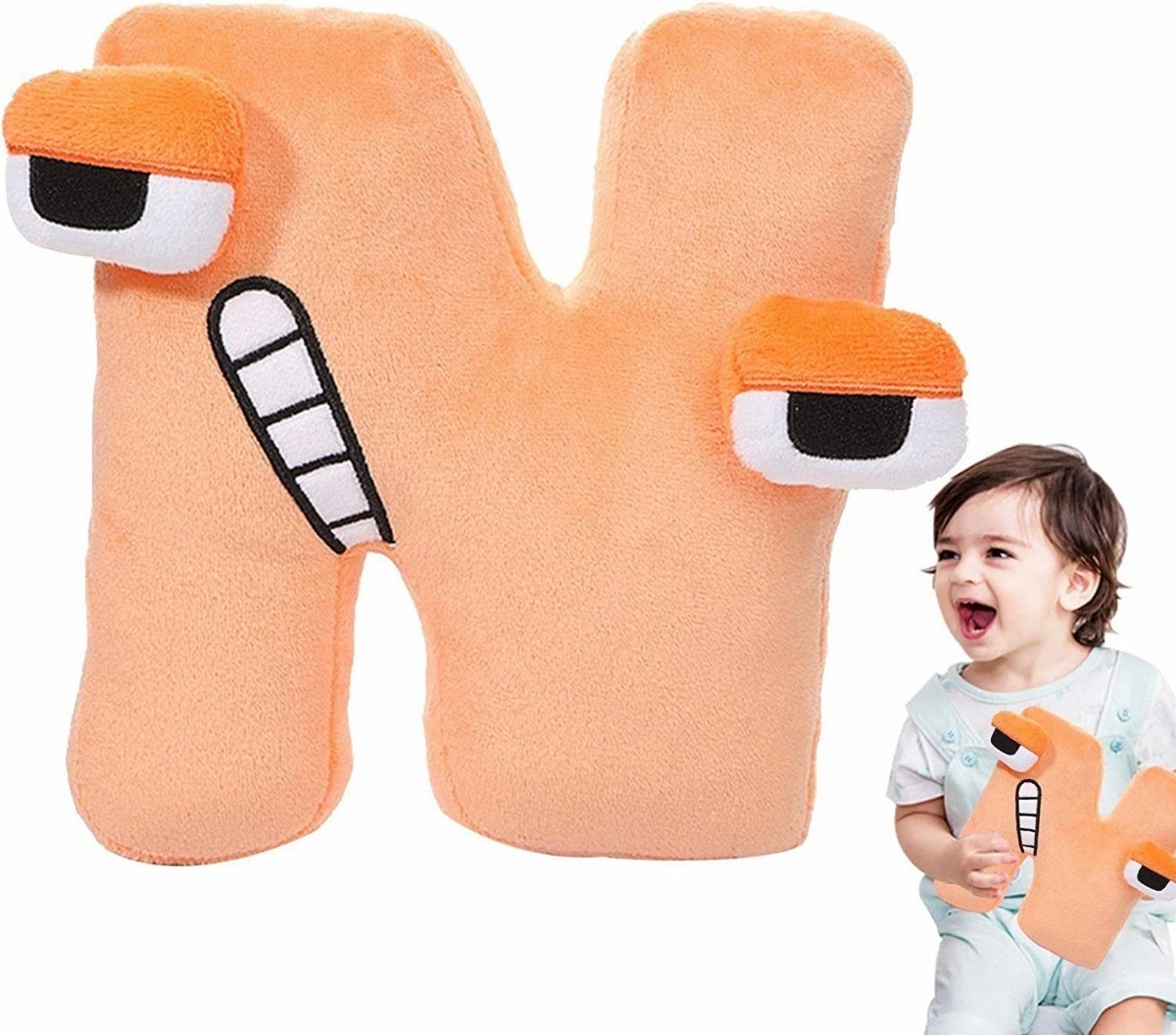 Alfabeto Lore Abc Juguete De Peluche Muñeca Para Niños FUNBU (letra N)