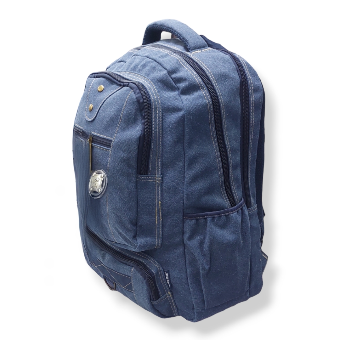 Mochila Escolar en Lona Gruesa Marca Golden Star Bonito Estilo Excursionista 