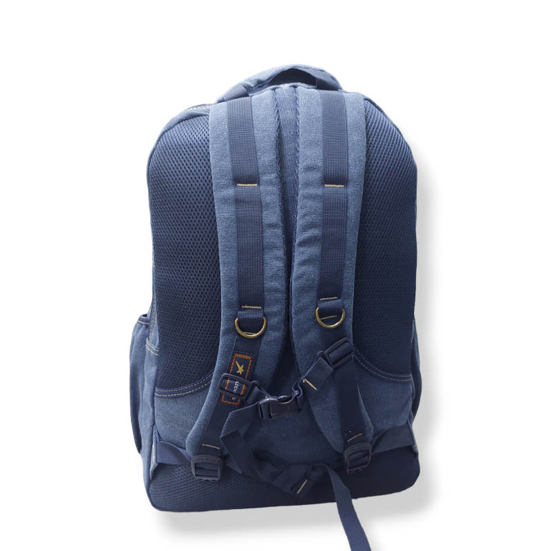 Mochila Escolar en Lona Gruesa Marca Golden Star Bonito Estilo Excursionista 
