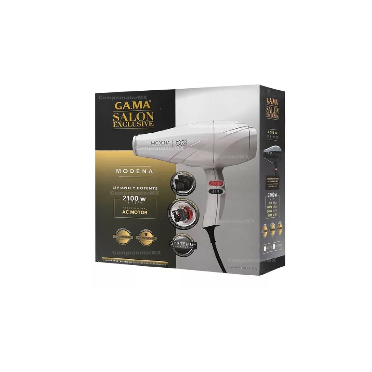 Secadora Salon Exclusive Modena Gama 2100w