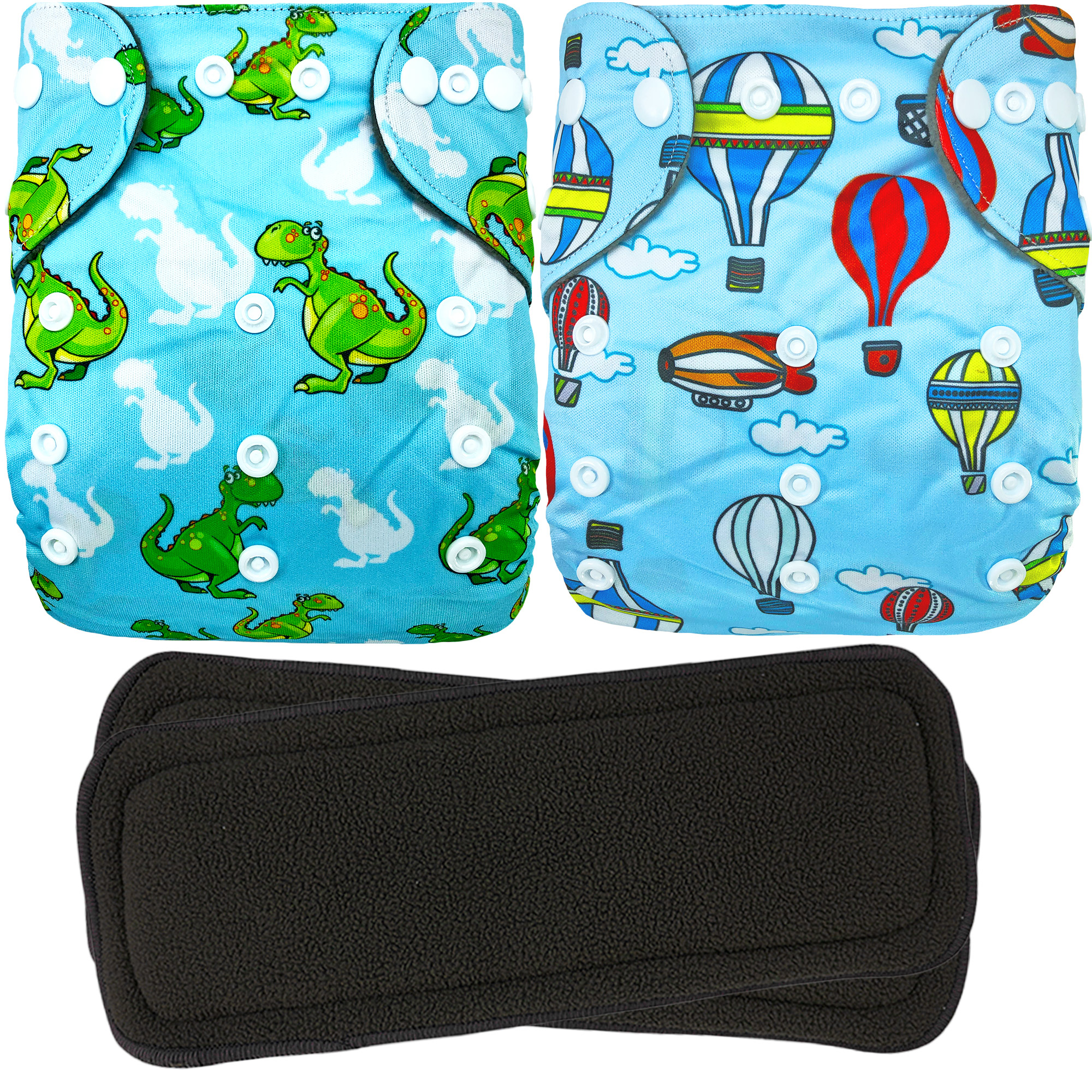 Pañales ecológicos de tela para bebés ecobaby original con insertos nocturnos