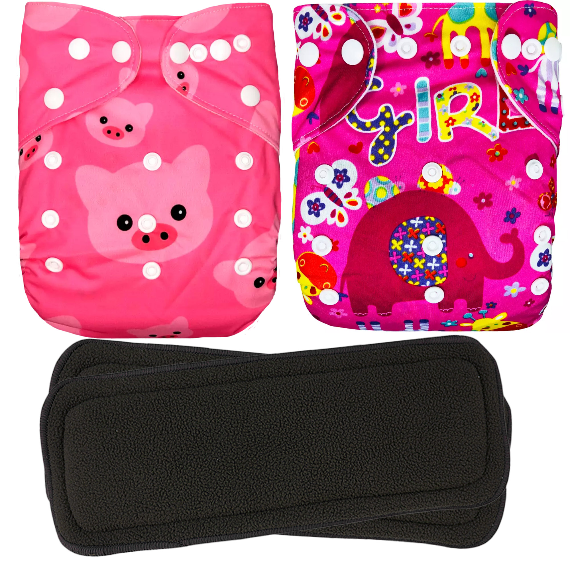 Pañales ecológicos de tela para bebés ecobaby original con insertos nocturnos