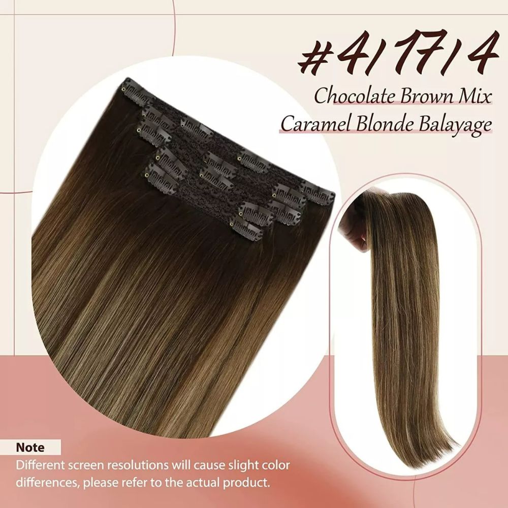 Extensiones Reales Marrón Caramel Blondes Marrón 70g 12in