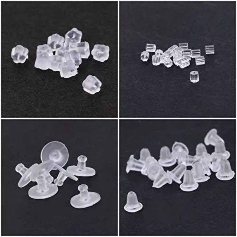 Mariposas Para Aretes Goma/metal/plástico 1040 Pcs Yalis