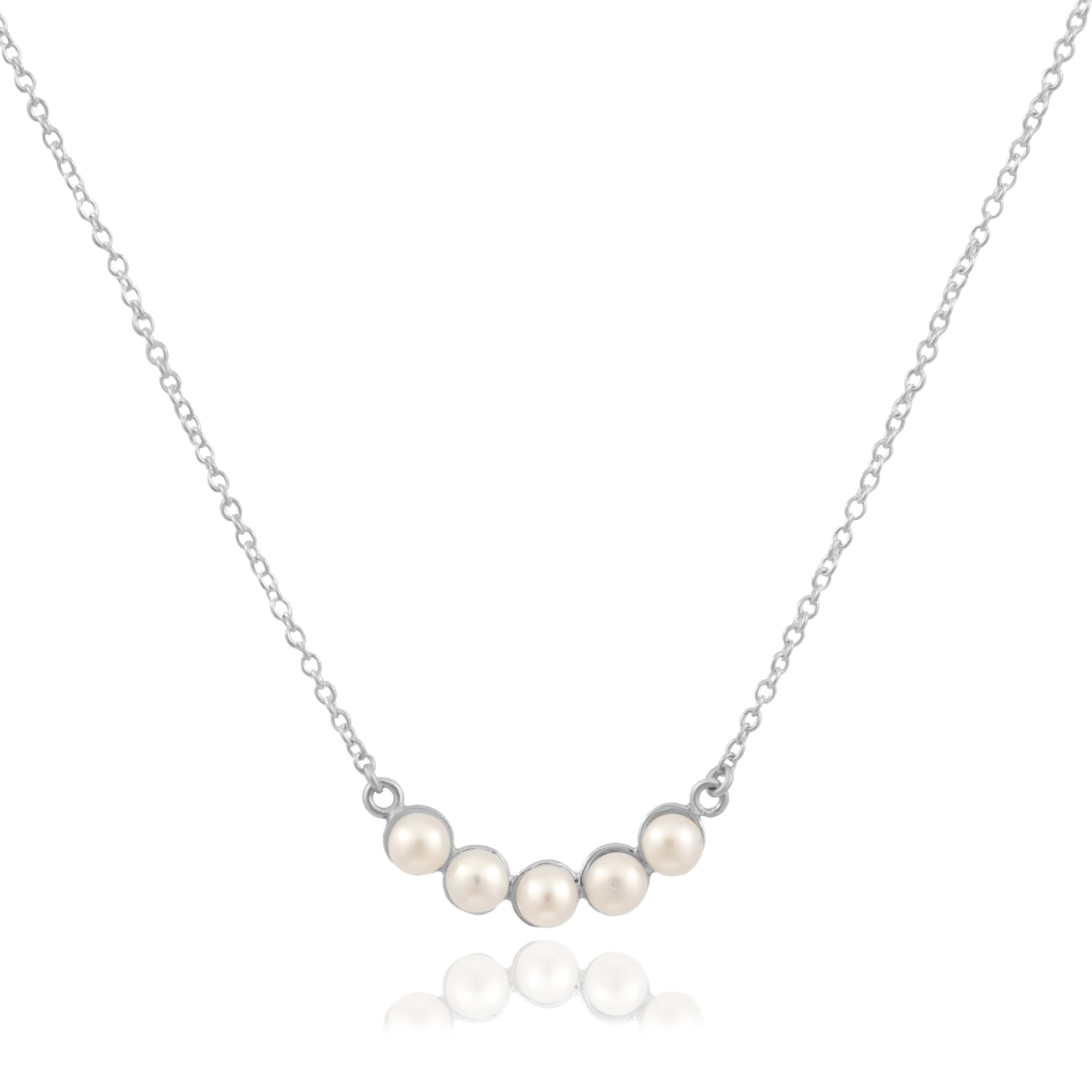 Collar Sereno de plata .925 y perlas cultivadas, Joyería para Mujer de Anante Joyería