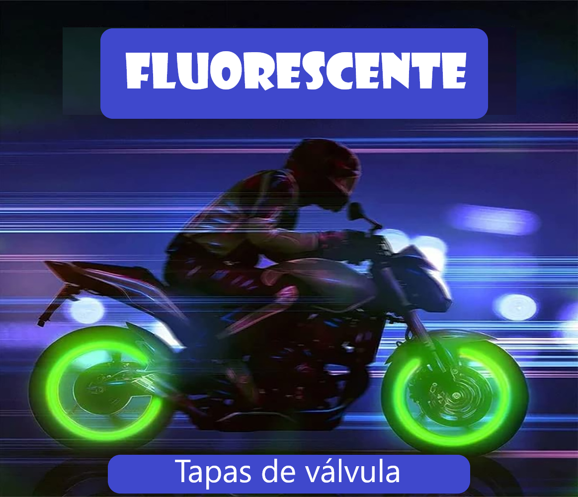 Tapas válvula neumático luminoso moto accesorio fluorescente brillante rueda bicicleta decoración